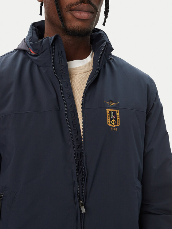 Aeronautica Militare Aeronautica Militare Kurtka przejściowa 262AB3084UCT04374 Granatowy Regular Fit