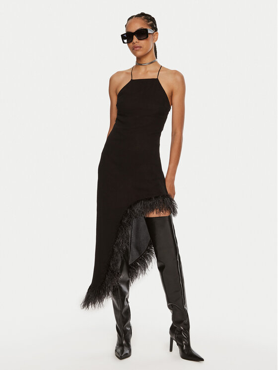 Patrizia Pepe Patrizia Pepe Φόρεμα κοκτέιλ 8A1384 A060 Μαύρο Slim Fit