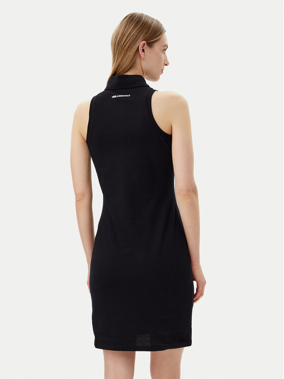 KARL LAGERFELD KARL LAGERFELD Hétköznapi ruha A2W13041 Fekete Slim Fit