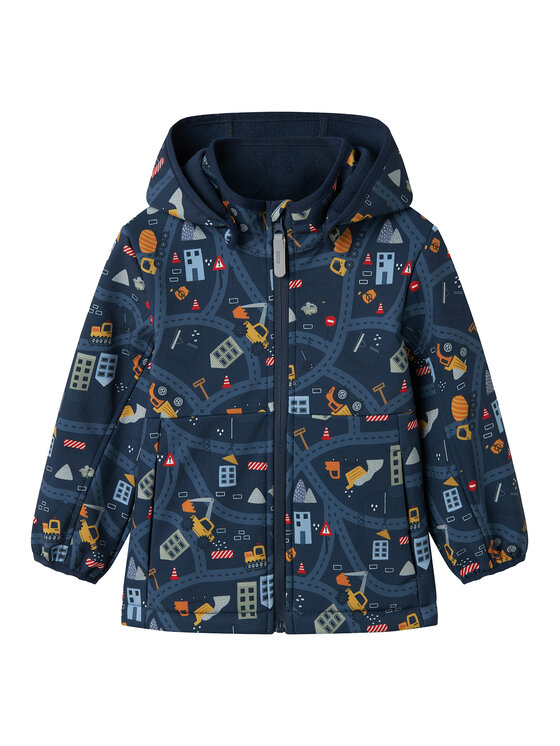 NAME IT NAME IT Softshell kabát 13237025 Sötétkék Regular Fit