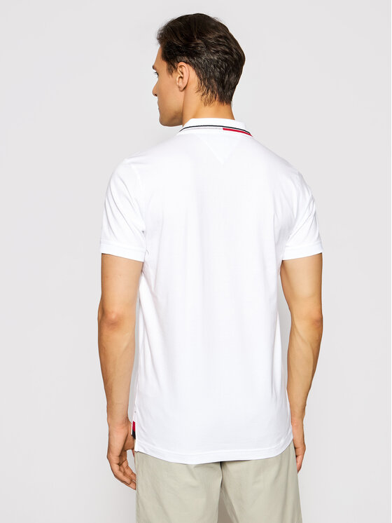 Tommy Hilfiger Polo marškinėliai 1985 Hilfiger Collar MW0MW17790 Balta Slim  Fit • Modivo.lt