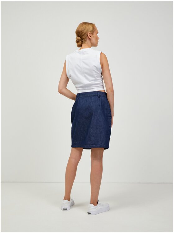 Orsay Orsay Spódnica jeansowa 726339-98__32 Granatowy Regular Fit