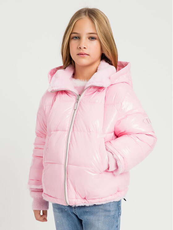 TWINSET TWINSET Kurtka zimowa 232GJ2130 Różowy Regular Fit