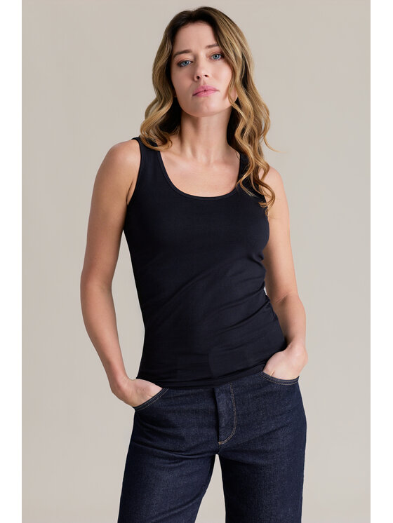 Lancerto Lancerto Top Lavena TS073226000024 Granatowy Regular Fit