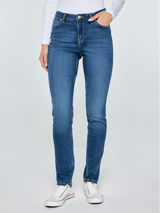 BIG STAR BIG STAR Jeansy KATRINA HIGH WAIST Niebieski Slim Fit