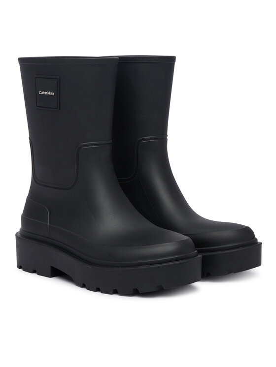 Calvin Klein Calvin Klein Gumijasti škornji Rainboot Rubber HW0HW03179 Črna