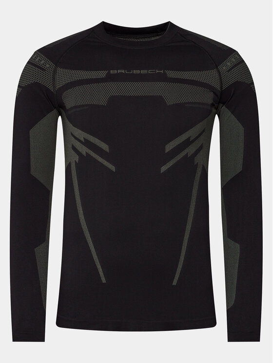 Brubeck Brubeck Bielizna termoaktywna górna LS1570M Czarny Slim Fit