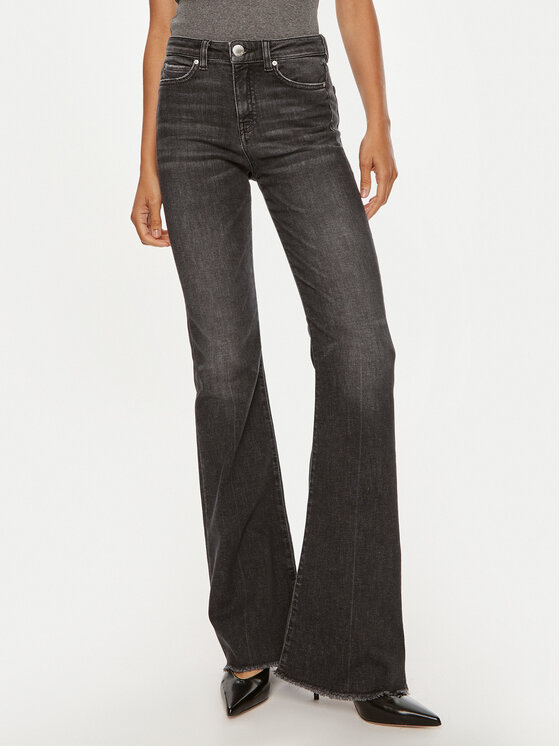Pinko Blugi Flora 100561 A21X Negru Regular Fit