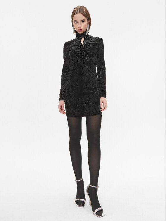 Patrizia Pepe Patrizia Pepe Koktejlové šaty 2A2613/J050-K103 Černá Slim Fit