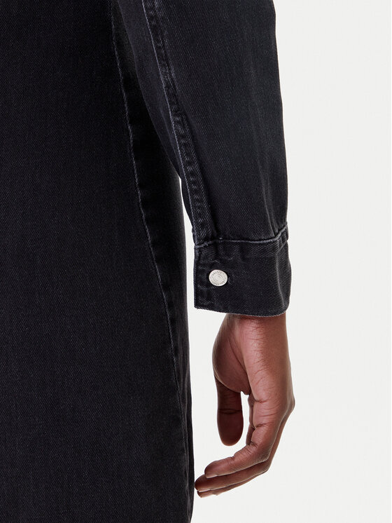 Calvin Klein Jeans Calvin Klein Jeans Džínsové šaty J20J225171 Čierna Slim Fit
