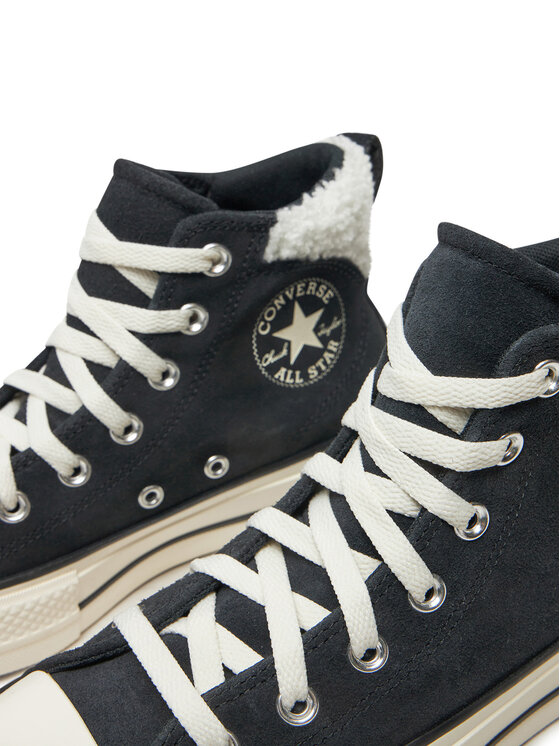 Converse Sneakers aus Stoff Chuck Taylor All Star Puff Lift A09377C Schwarz Modivo