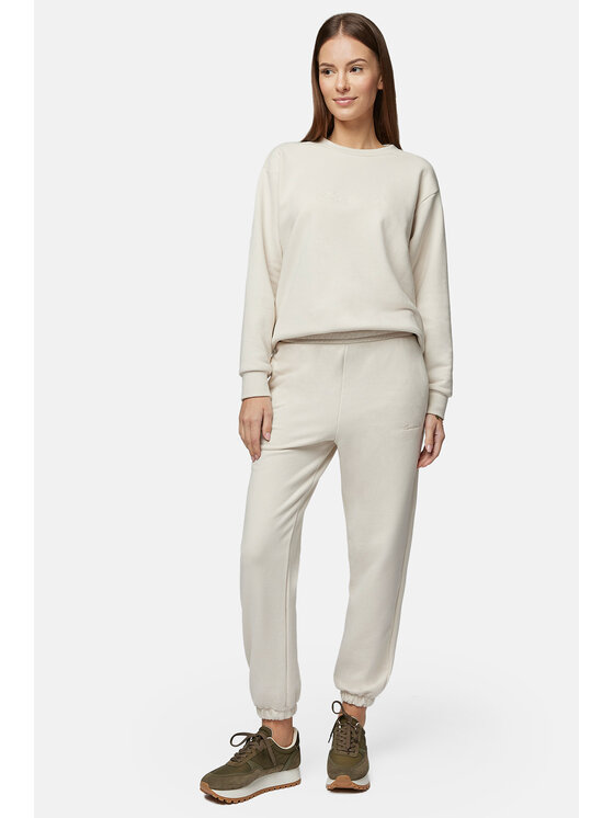 Lancerto Lancerto Spodnie dresowe Lily SP135123000002 Écru Relaxed Fit