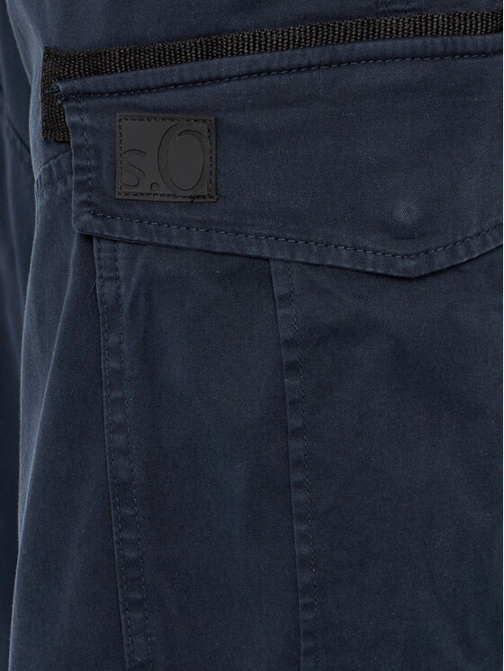 s.Oliver s.Oliver Pantalon scurți din material 2141741 Bleumarin Regular Fit