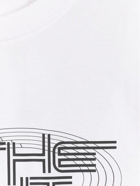 4F 4F T-Shirt MONOCHROME MOVEMENT Biały Regular Fit