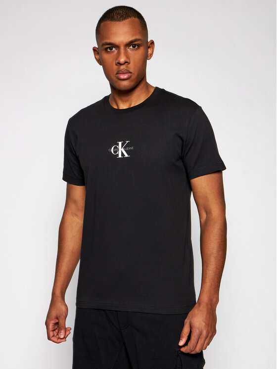 Calvin Klein Jeans Marškinėliai J30J314267 Juoda Regular Fit • Modivo.lt