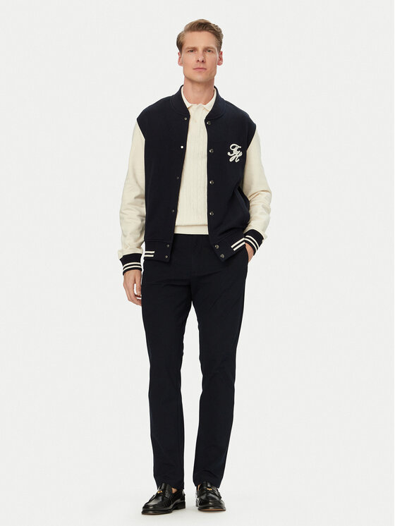 Tommy Hilfiger Tommy Hilfiger Sweatshirt Colour-Blocked Terry MW0MW43091 Dunkelblau Regular Fit