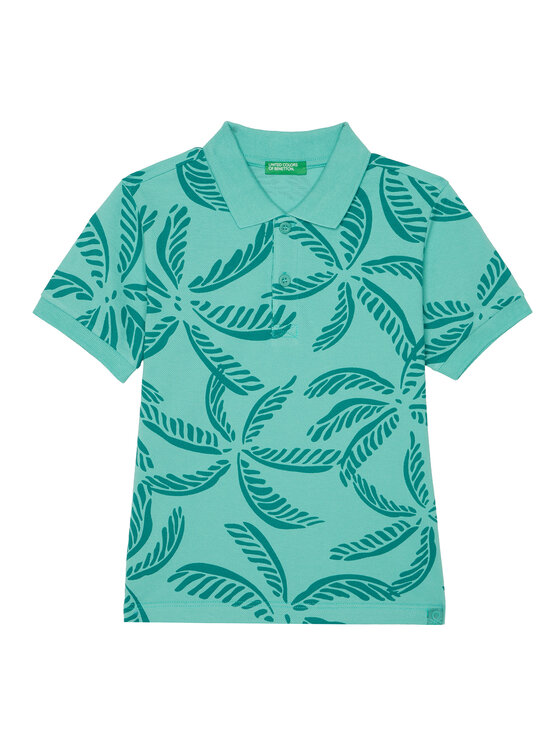 United Colors Of Benetton United Colors Of Benetton Polo majica 36Y4G300Y Zelena Regular Fit