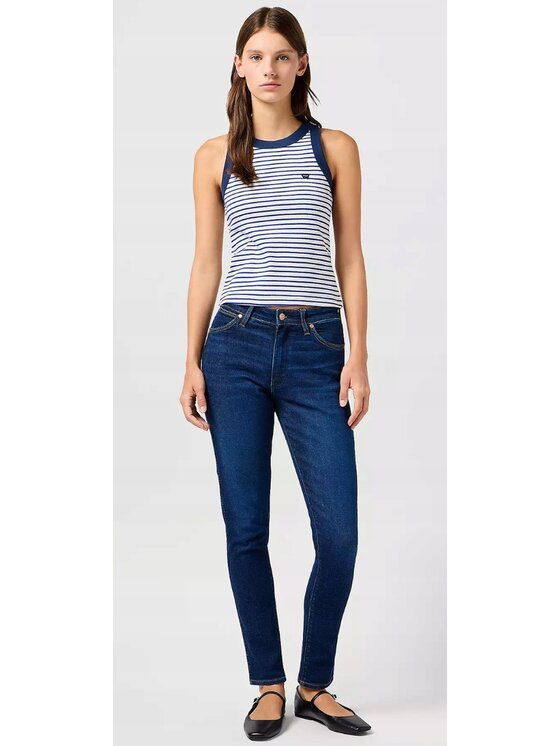 Wrangler Wrangler Jeansy Sienna 635 Niebieski Skinny Fit
