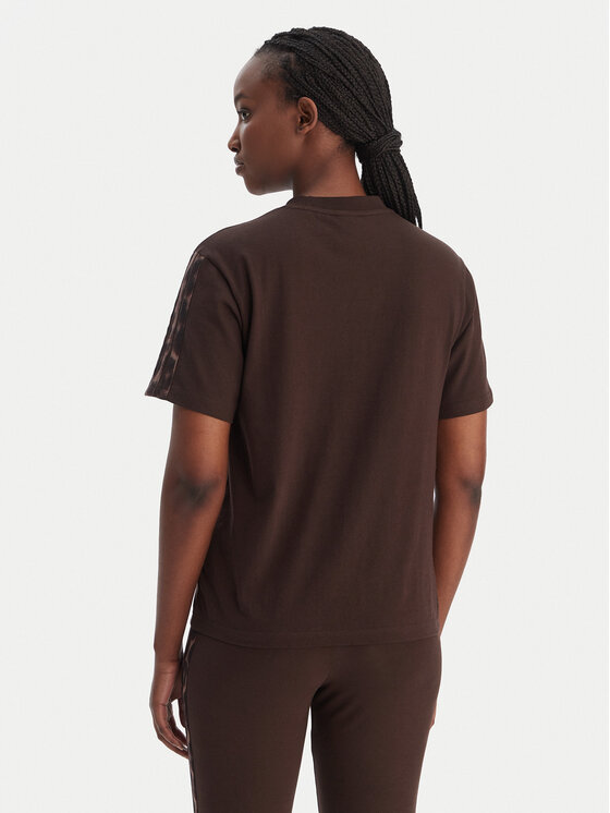 adidas adidas T-Shirt Seasonal Essentials Leopard Print KE8830 Braun Regular Fit