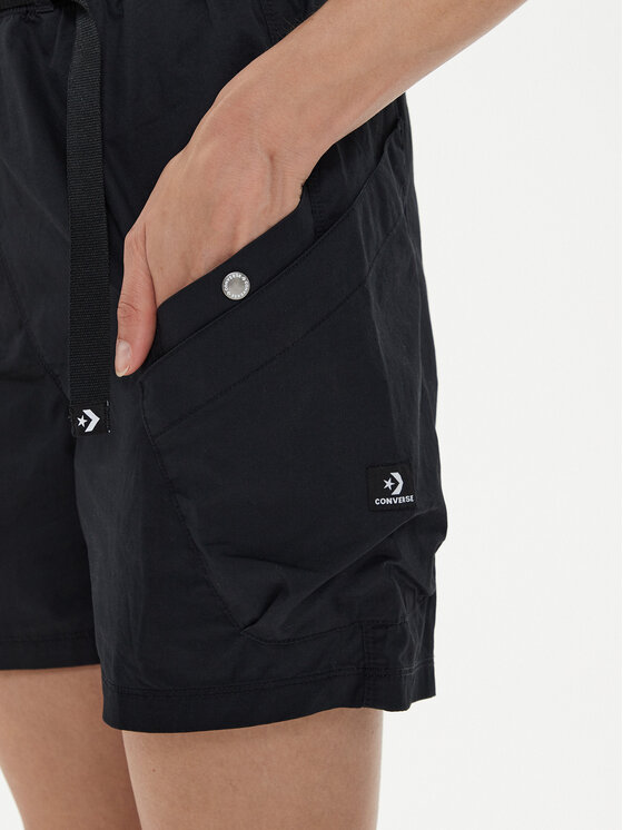 Converse Converse Αθλητικό σορτς W Utility Festival Short 10026395-A03 Μαύρο Regular Fit