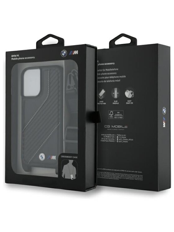 BMW Motorsport BMW Motorsport Etui na telefon Apple iPhone 16 Czarny