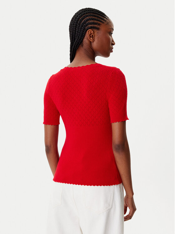 Morgan Morgan Blusa 252-MSNAKE Rosso Slim Fit
