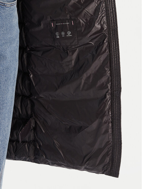 Tommy Hilfiger Tommy Hilfiger Kurtka puchowa Gloss WW0WW47356 Czarny Regular Fit