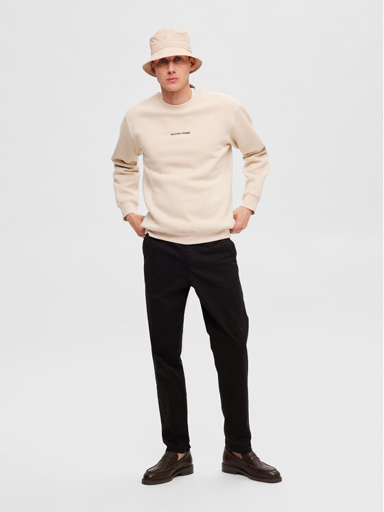 Selected Homme Selected Homme Bluza 16090431 Beżowy Regular Fit