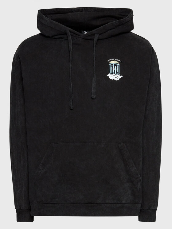 Kaotiko Džemperis Temple Washed AL011-01-G002 Juoda Relaxed Fit