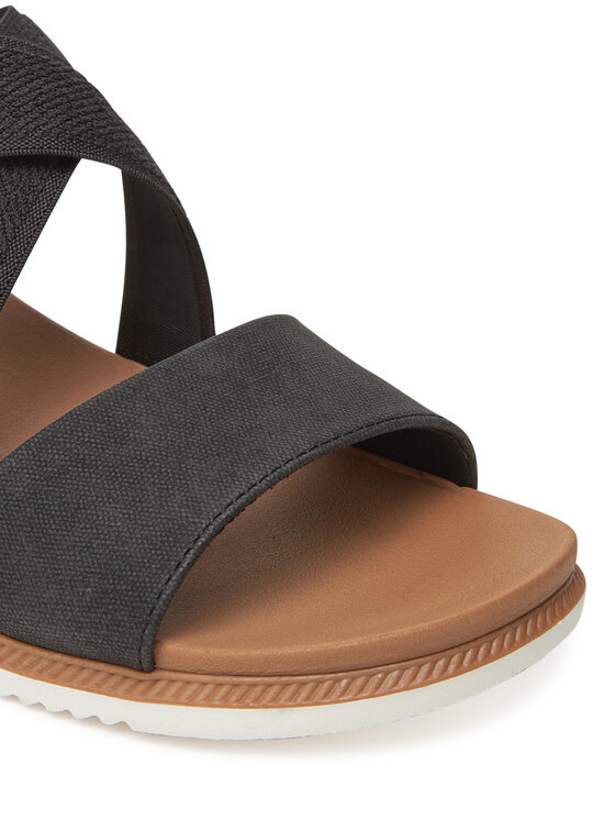 Skechers Skechers Sandale BOBS Desert Kiss Low 114705/BLK Crna