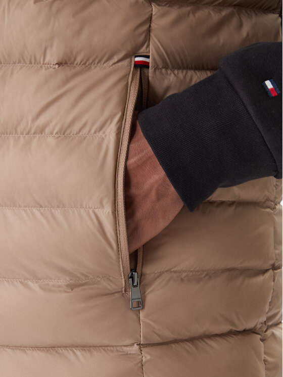 Tommy Hilfiger Tommy Hilfiger Vestă elegantă MW0MW37677 Bej Regular Fit