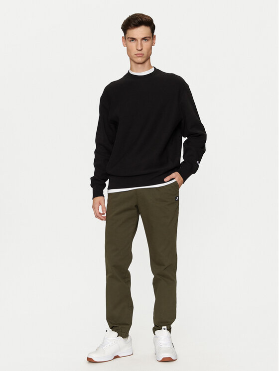 Champion Champion Majica dugih rukava 220707 Crna Relaxed Fit