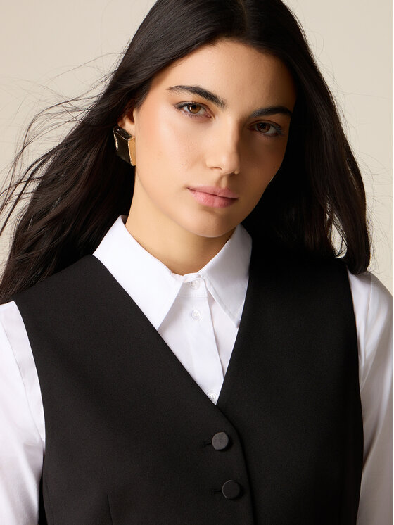 Oltre Oltre Giacca di transizione L031R100063N033 Nero Slim Fit