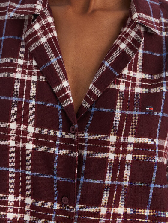 Tommy Hilfiger Tommy Hilfiger Pižama UW0UW06158 Bordo rdeča Regular Fit