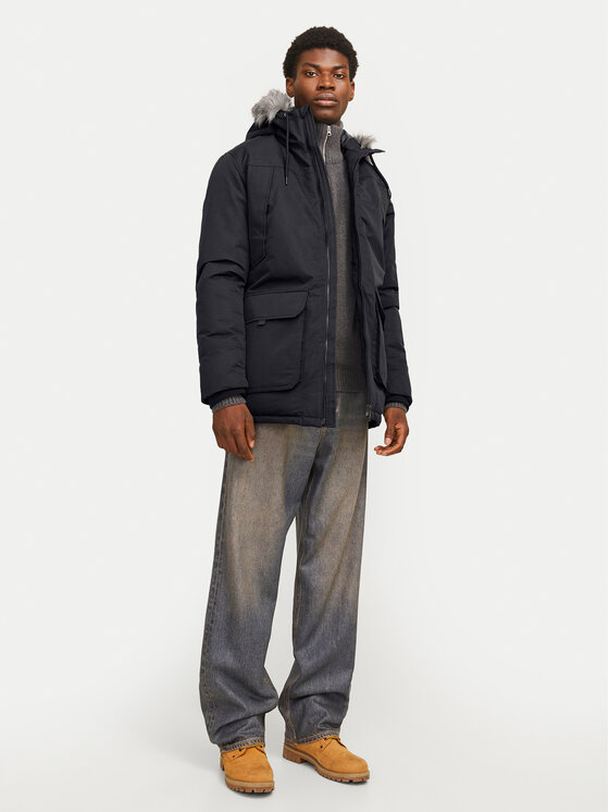 Jack&Jones Jack&Jones Parka Construct 12258406 Μαύρο Regular Fit