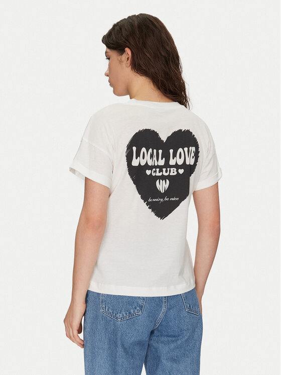 Noisy May Noisy May T-shirt Gaby 27032954 Bijela Regular Fit