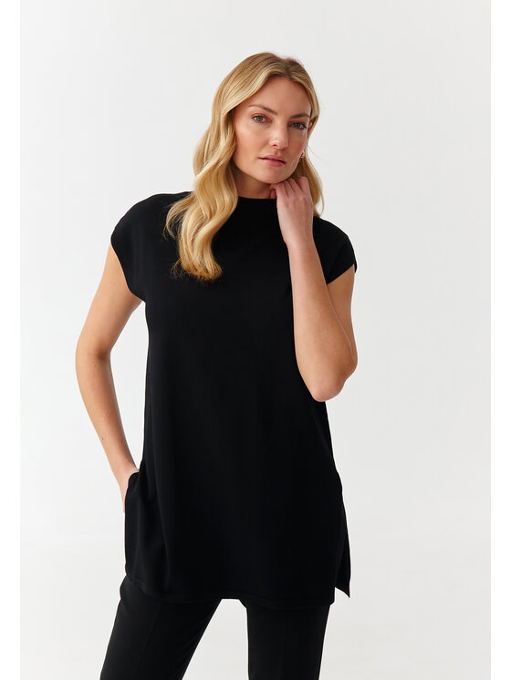 TATUUM TATUUM Svetr LENO Černá Fitted Fit