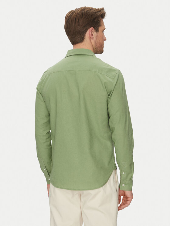Blend Blend Camicia 20718400 Verde Regular Fit