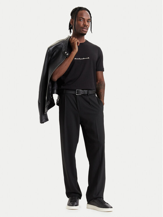 HUGO HUGO T-Shirt Datri  50568118 Czarny Regular Fit