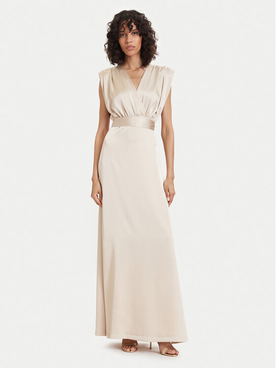 ACCESS FASHION ACCESS FASHION Večerné šaty 63-3309-122 Krémová Regular Fit
