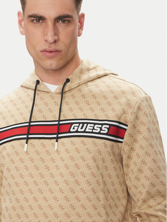 Guess Guess Majica dugih rukava New Korbin Z4BQ30 FL04Q Bež Regular Fit