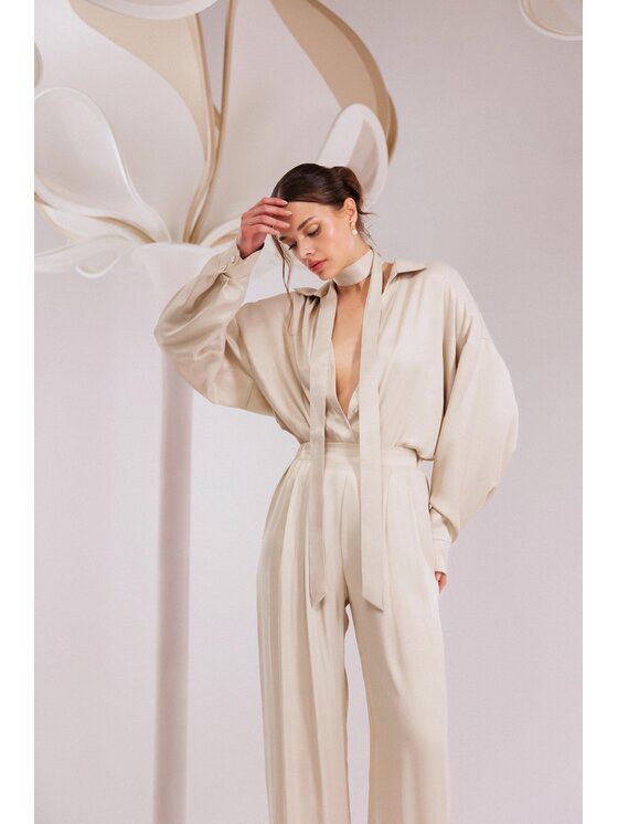 LE POSSÉ LE POSSÉ Camicia KLS Beige chiaro Loose Fit