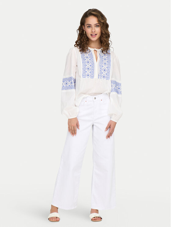 JDY JDY Bluzka Lulu 15345478 Biały Regular Fit