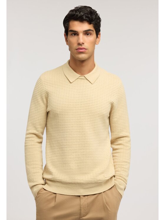 Trussardi Trussardi Cardigan M0128000110N006 Crema Regular Fit