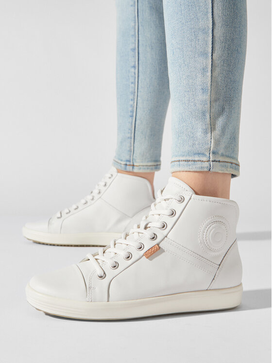 ECCO ECCO Sneakersy Soft 7 Ladies 430023 01007 Bílá