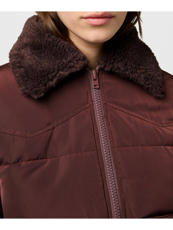 Wrangler Wrangler Kurtka puchowa 112371084 Brązowy Regular Fit