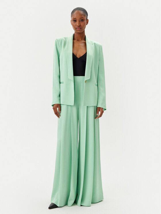 BOSS BOSS Spodnie palazzo Tetosa 50540618 Zielony Relaxed Fit
