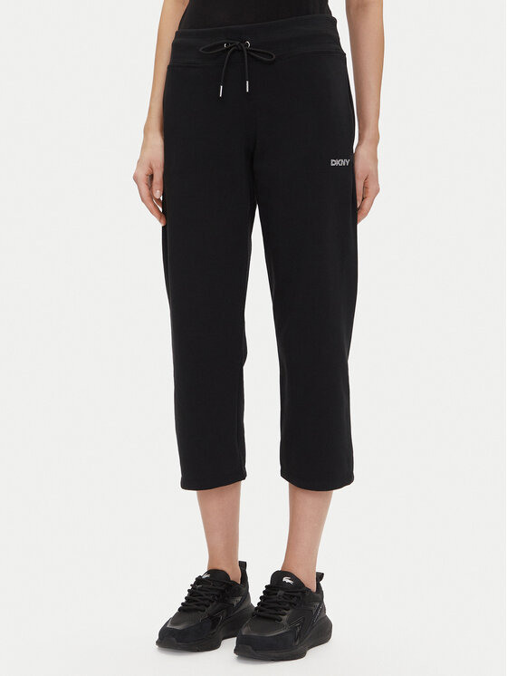 DKNY Sport DKNY Sport Teplákové kalhoty DP5P3624 Černá Regular Fit