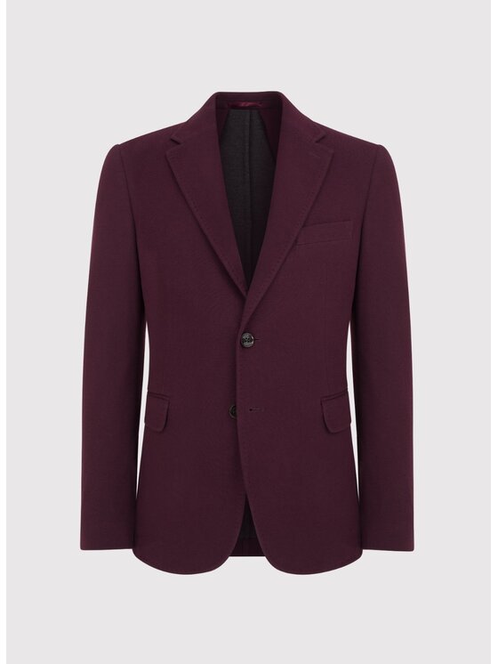 Pako Lorente Pako Lorente Marynarka P25SF-3X-011 Bordowy Slim Fit