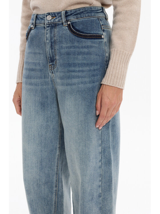 Deni Cler Milano Deni Cler Milano Jeansy T-DC-5276-F5-10-50-1 Niebieski Loose Leg